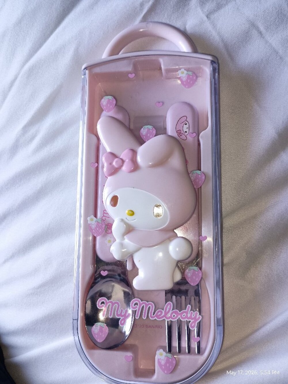 My Melody Utensil Set (never used)